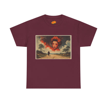 Samurai w/Cloud Geisha Woman T-Shirt