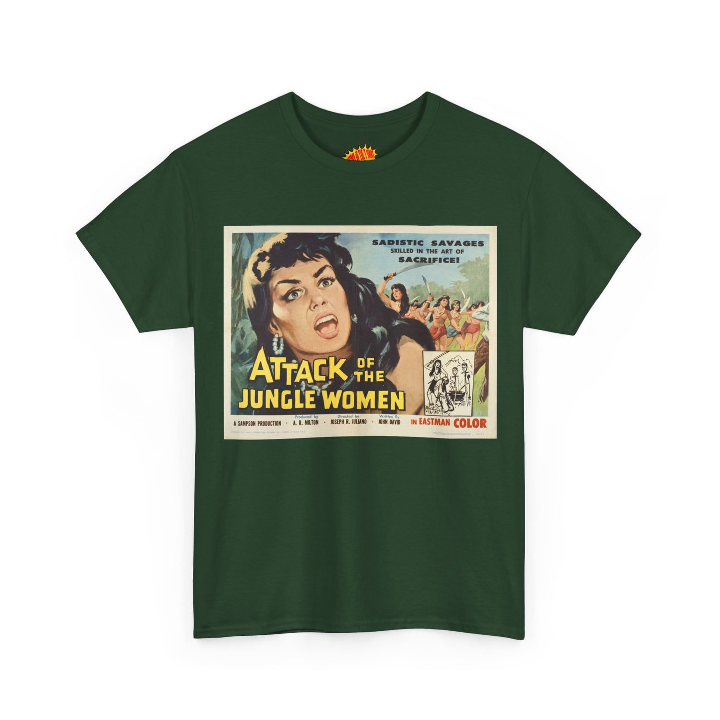 Attack of the Jungle Women Movie Poster T-Shirt *Multiple Colors*
