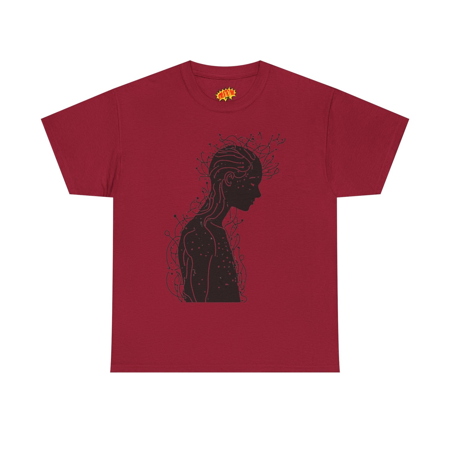 Human Silhouette Line Drawing Graphic Art Tee Shirt *Multiple Colors*