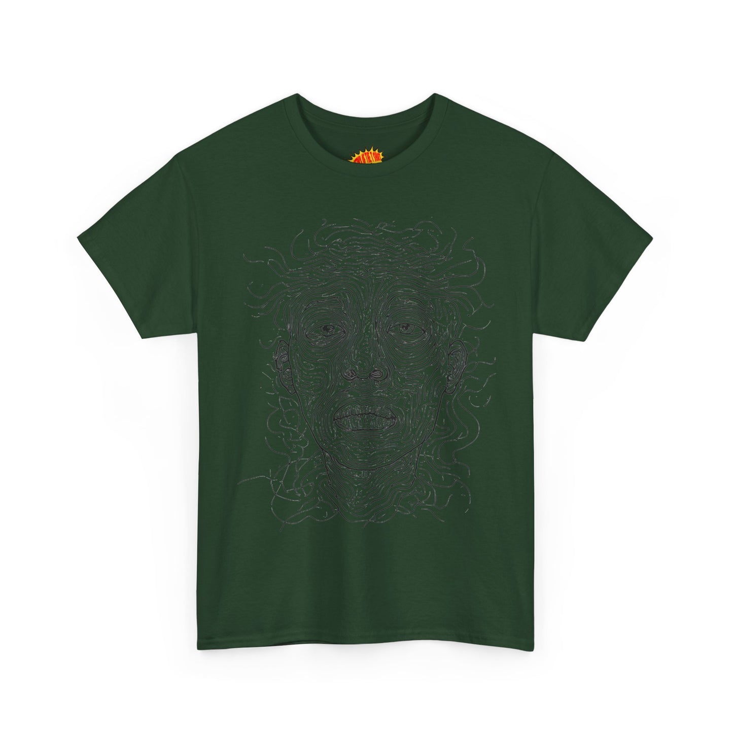 Graphic Line Art Portrait Tee Shirt *Multiple Colors*