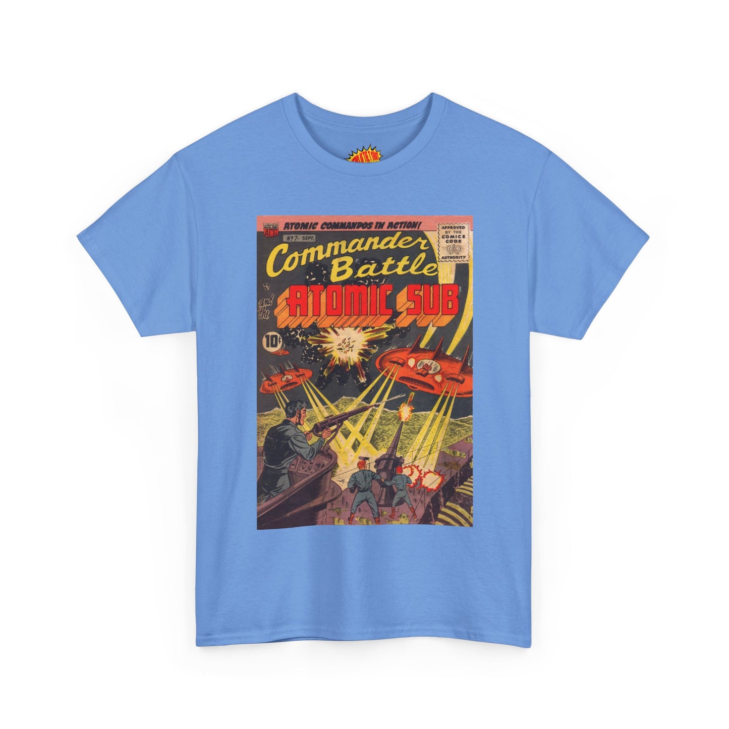 Commander Battle Atomic Sub No. 7 Comic Tee Shirt *Multiple Colors*