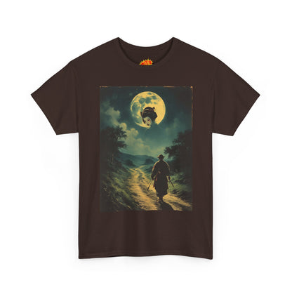 Travelling Samurai w/Moon Geisha Woman T-Shirt