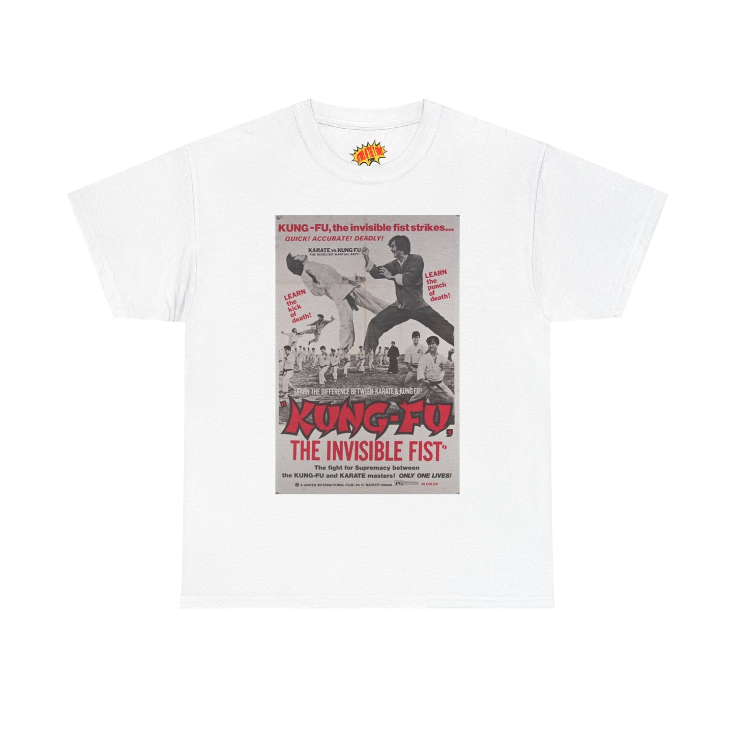 Kung Fu the Invisible Fist Movie Poster T-Shirt *Multiple Colors*