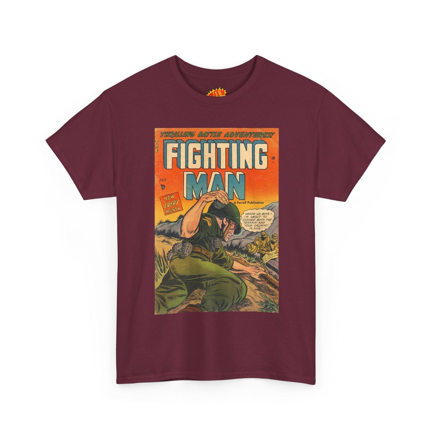 The Fighting Man July Comic Tee Shirt *Multiple Colors*