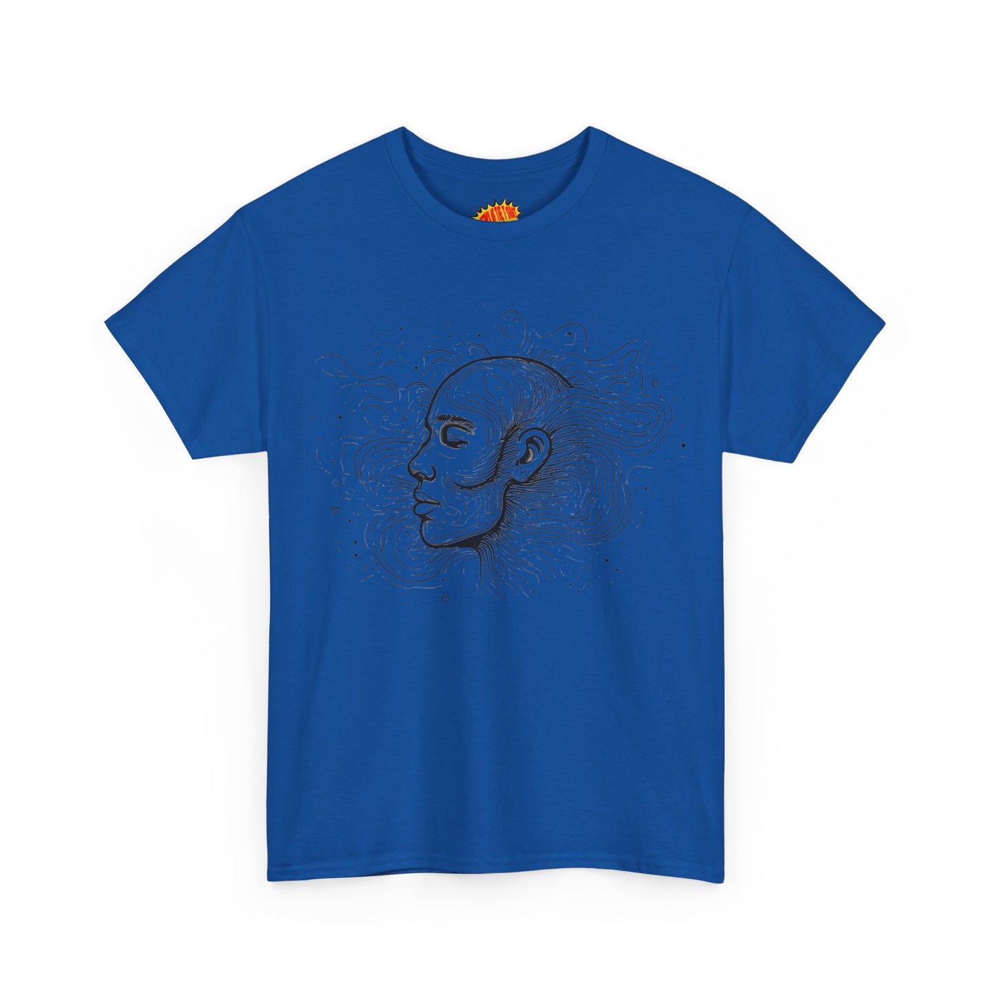 Line Drawing Graphic Art Face Tee Shirt *Multiple Colors*