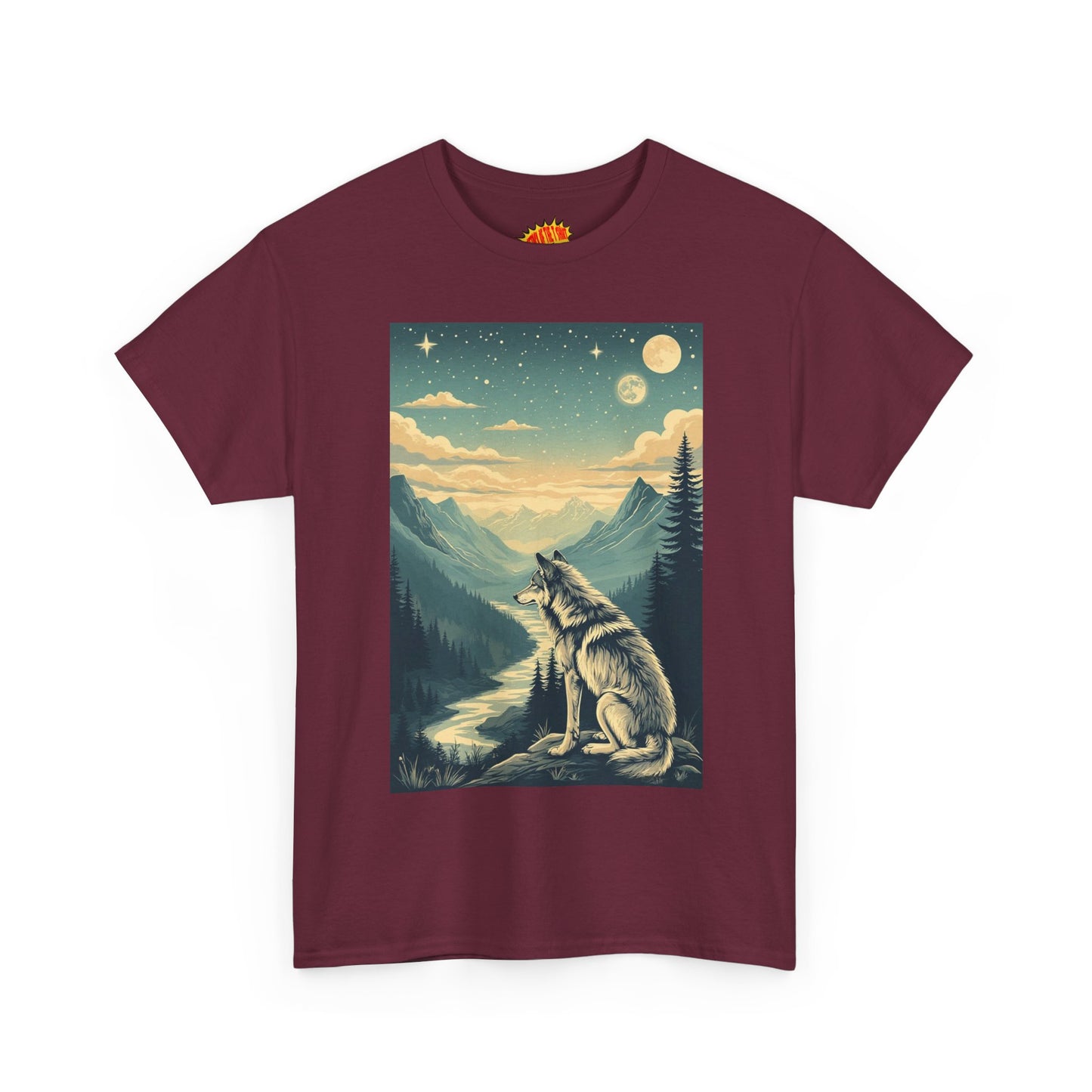 Mountain Wolf Scene T-Shirt *Multiple Colors*