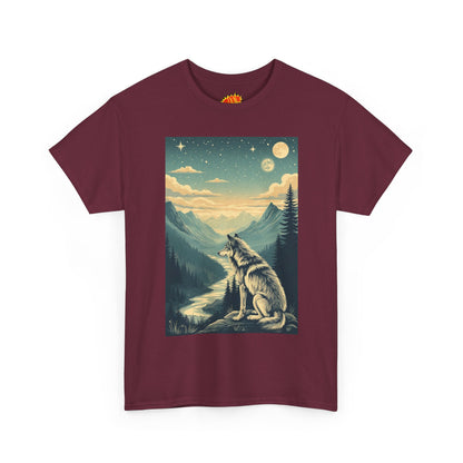 Mountain Wolf Scene T-Shirt