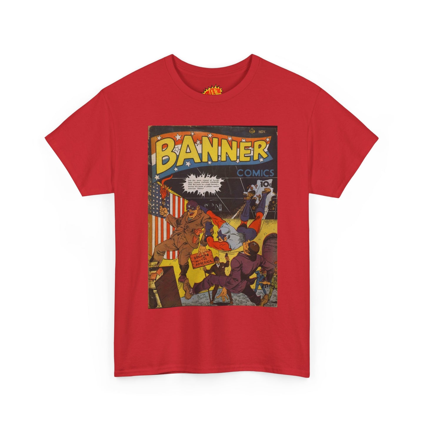 Banner Nov. Comic Tee Shirt *Multiple Colors*