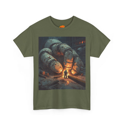 Anime Factory Welder w/Giant Robot Mech Hand T-Shirt