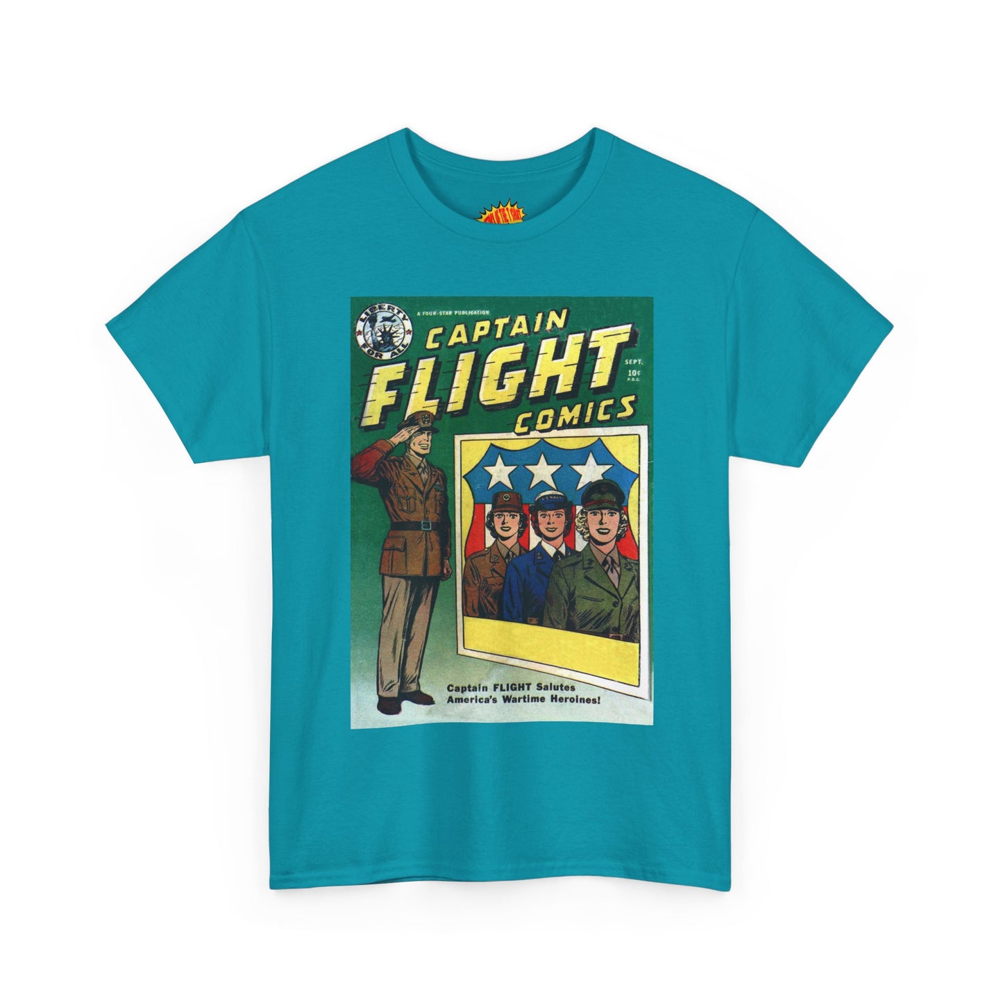 Captain Flight September Comic Tee Shirt *Multiple Colors*