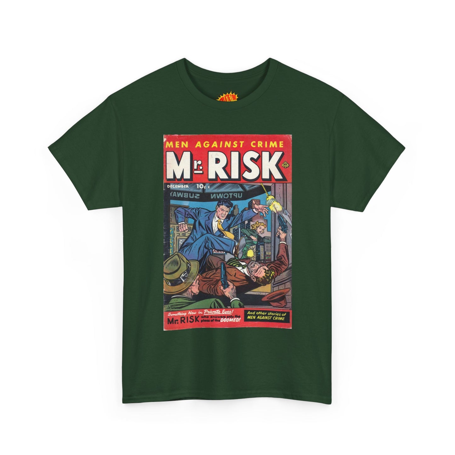Mr. Risk December Comic Tee Shirt *Multiple Colors*