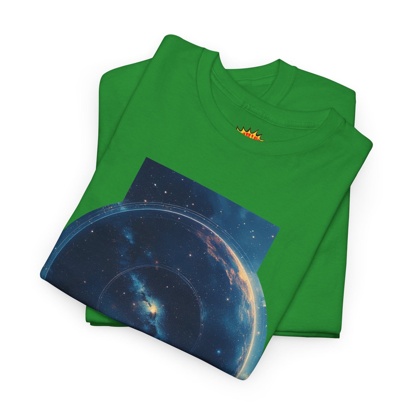 Round Galaxy Space Graphic Art Tee Shirt *Multiple Colors*