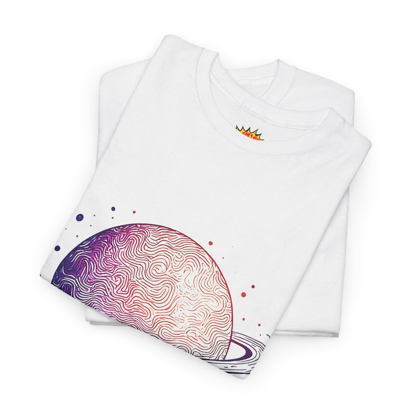 Space Art Ringed Planet Graphic Tee Shirt *Multiple Colors*