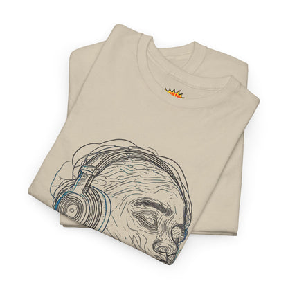 Line Drawing Portrait Graphic Music Art Tee Shirt