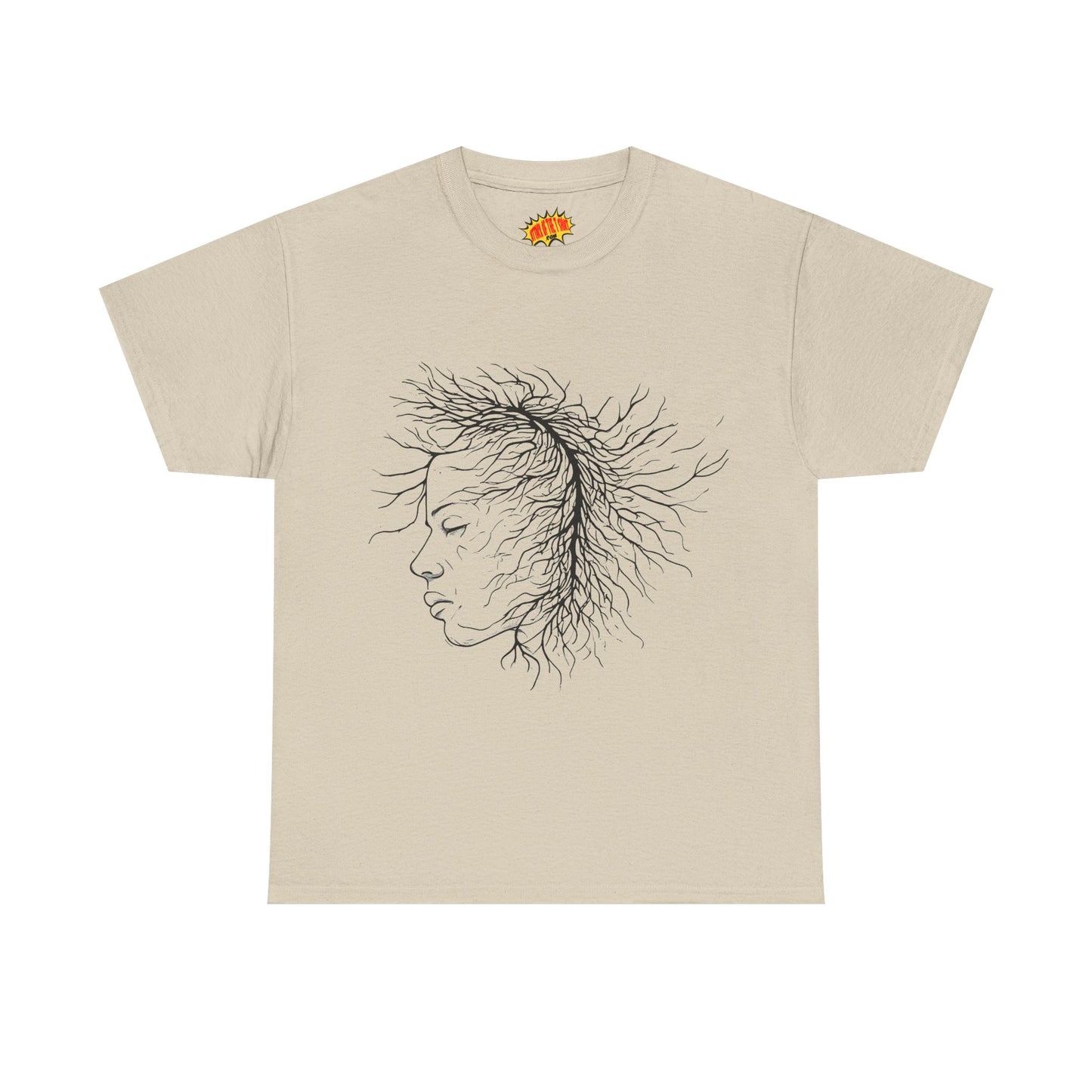 Capillary Face Line Drawing Graphic Art Tee Shirt *Multiple Colors*
