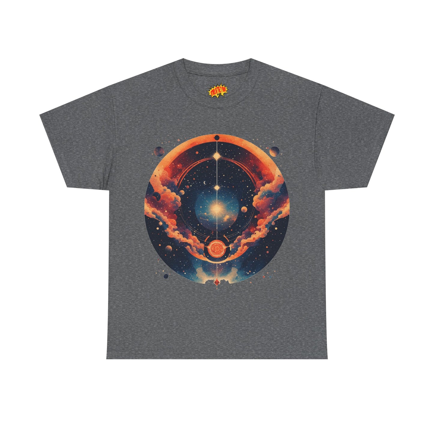 Round Galaxy Graphic Tee Shirt *Multiple Colors*