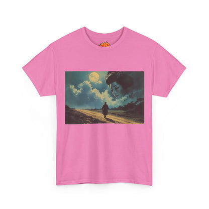 Samurai w/Night Sky Geisha Woman T-Shirt