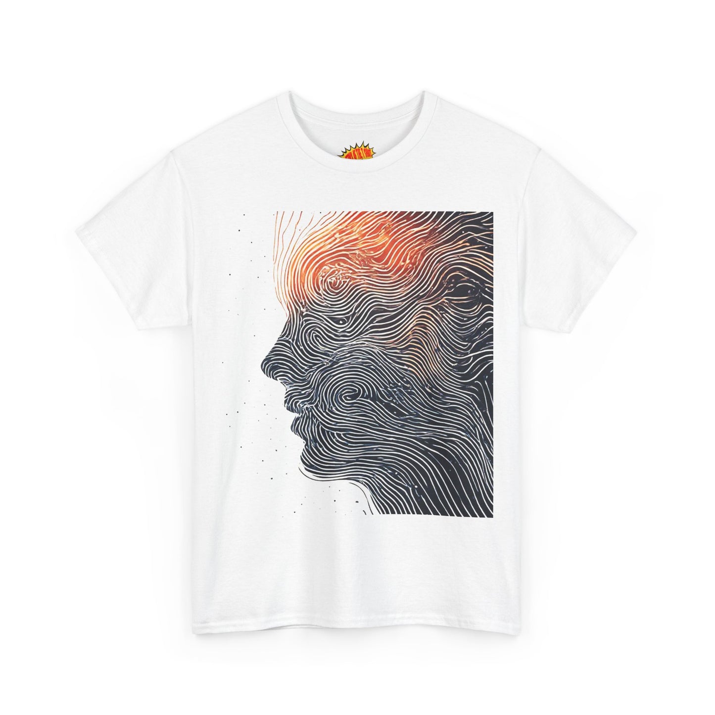 Line Drawing Face Graphic Art Tee Shirt *Multiple Colors*
