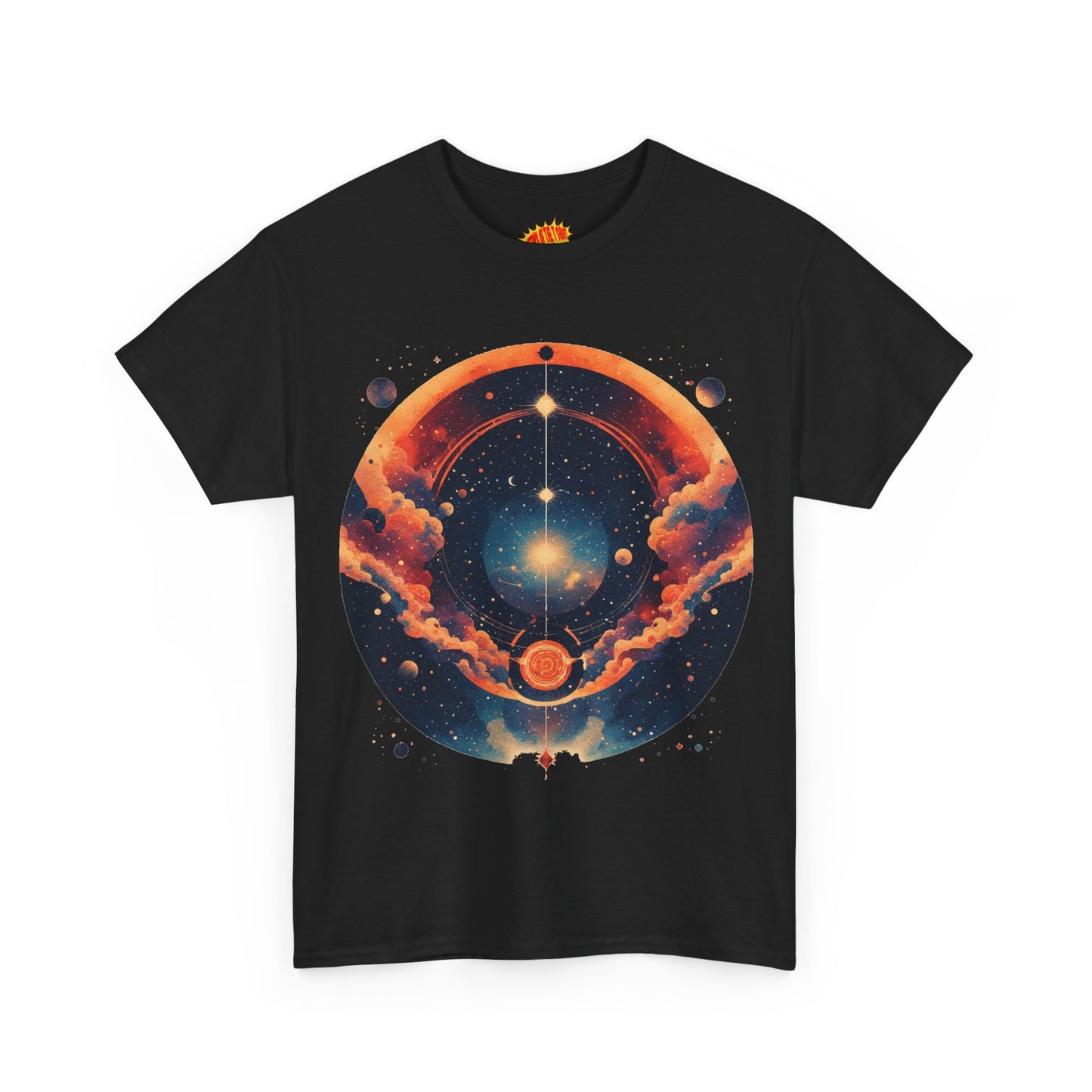 Round Galaxy Graphic Tee Shirt *Multiple Colors*