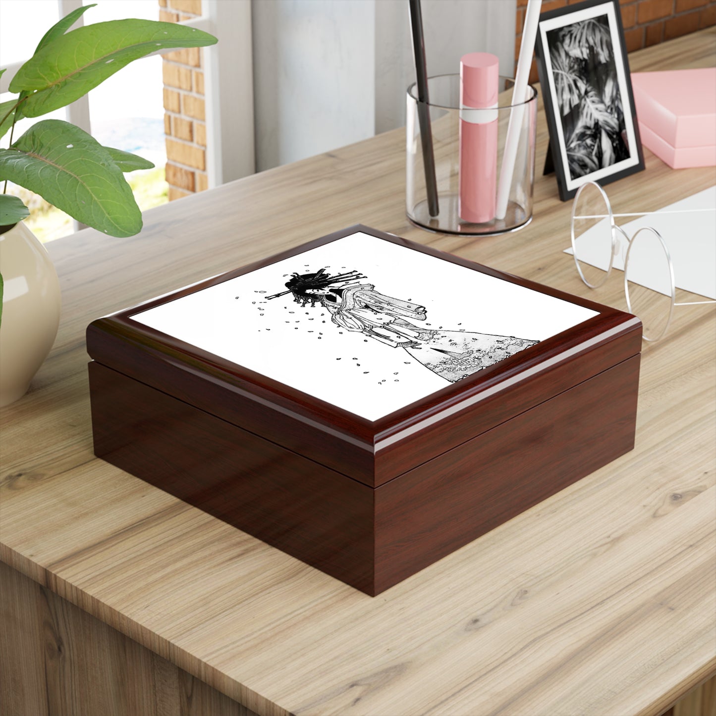 Spirit of the Komachi Cherry Tree Jewelry Box