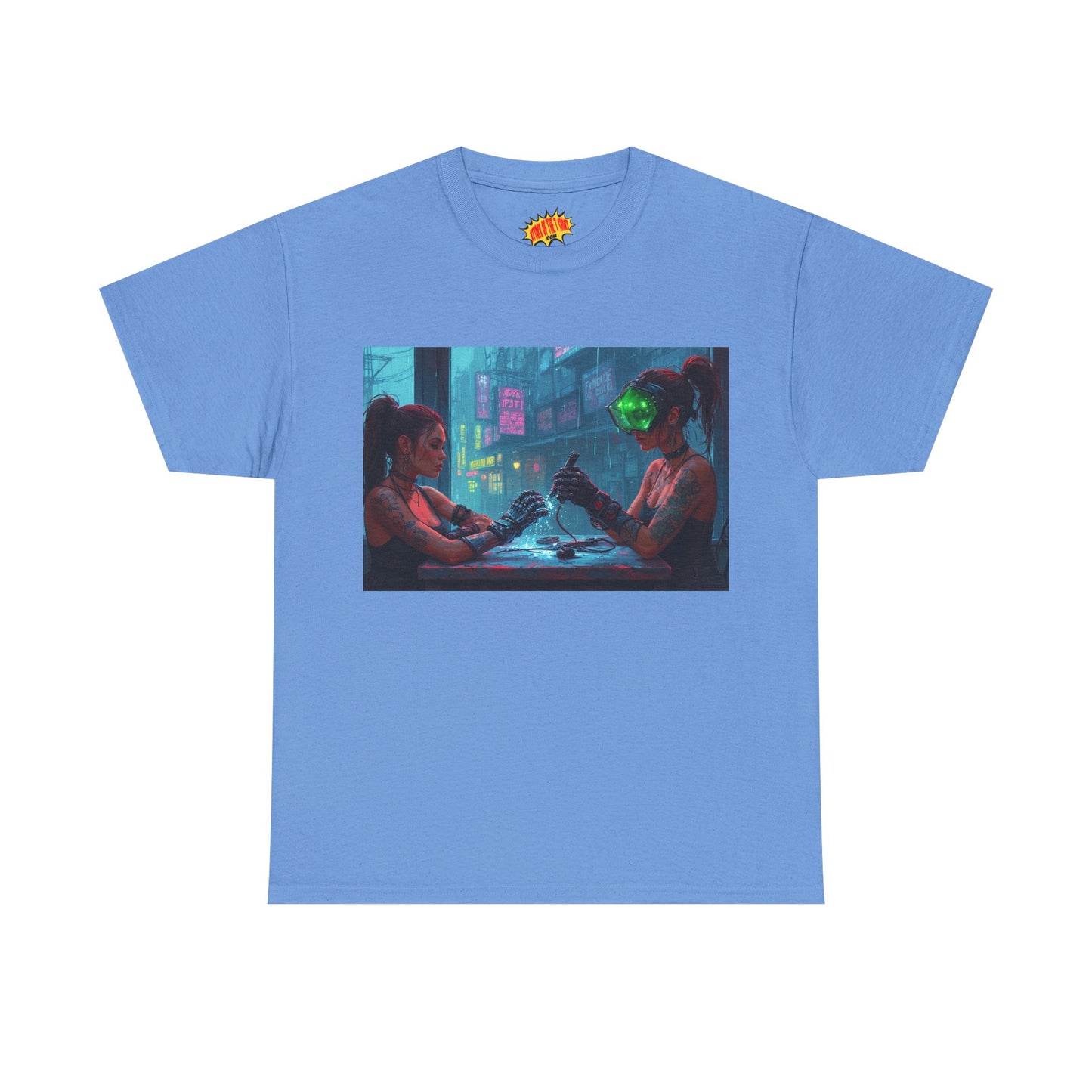 Cyberpunk Nail Salon Scene T-Shirt *Multiple Colors*