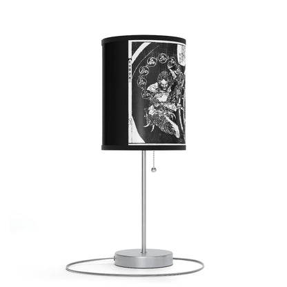 Destruction by Hokusai Japanese Woodcut Lamp