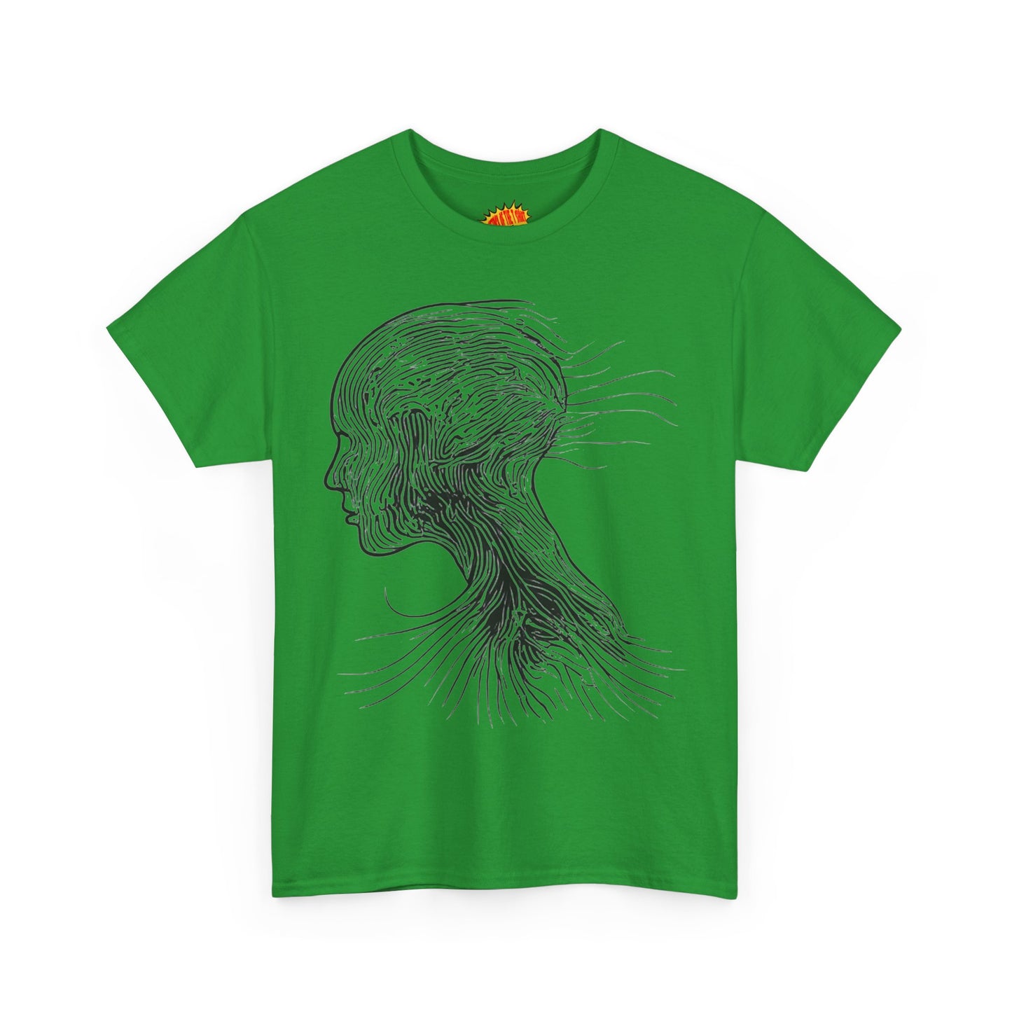 Face Silhouette Line Drawing Graphic Art Tee Shirt *Multiple Colors*