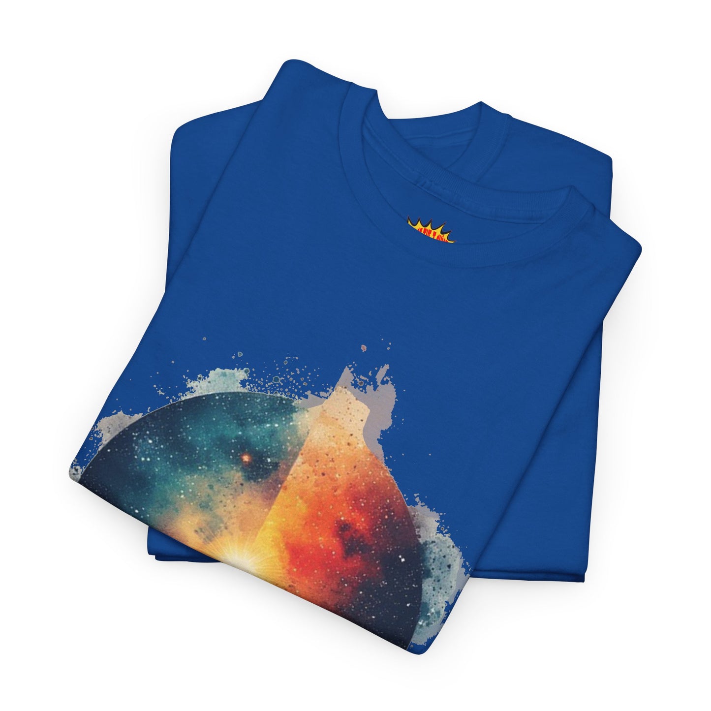 Round Galaxy w/Nebula Graphic Art Tee Shirt *Multiple Colors*