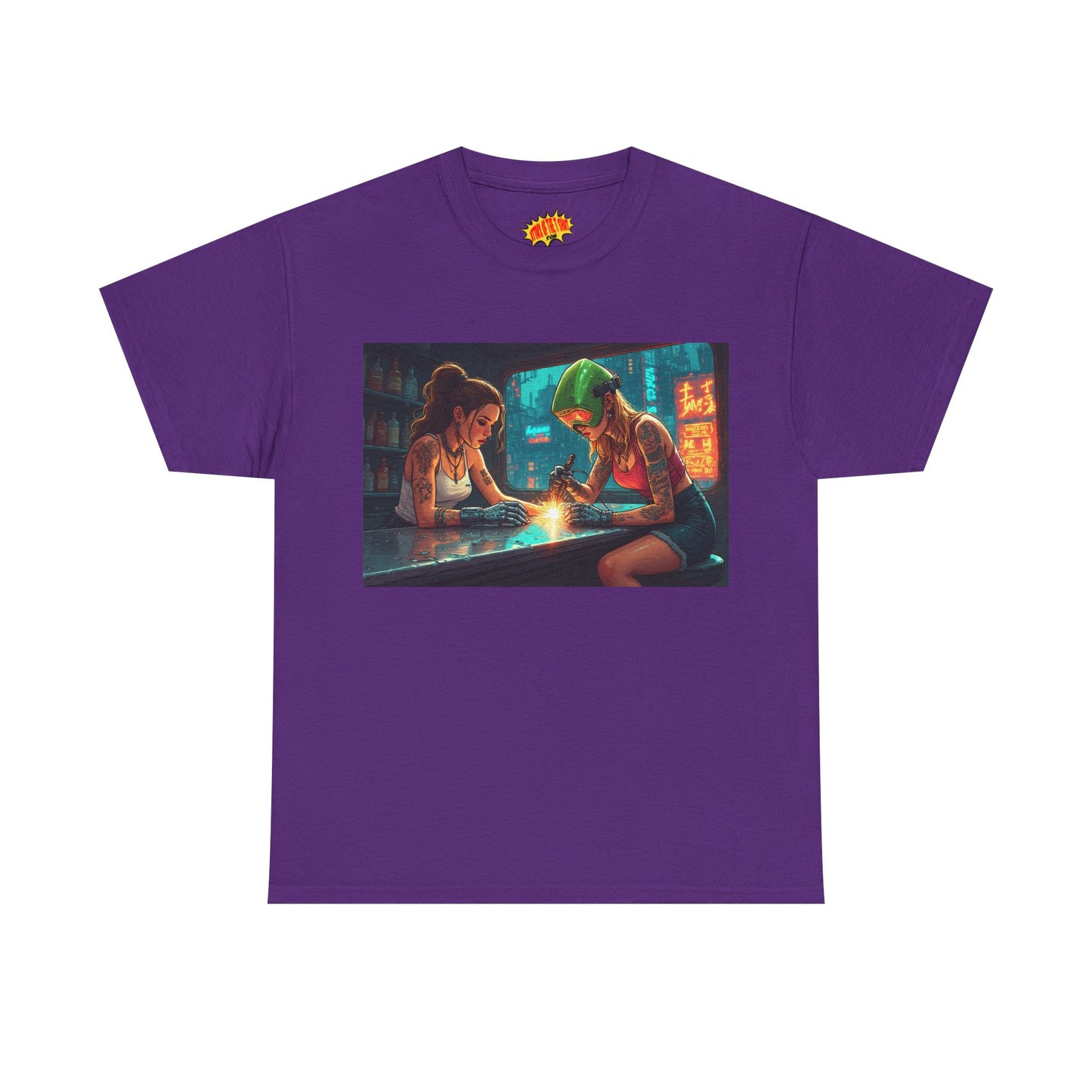 Cyberpunk Robot Hand Repair Scene T-Shirt *Multiple Colors*