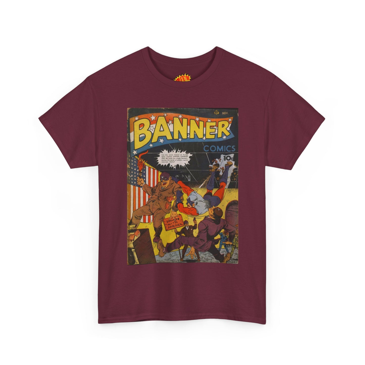 Banner Nov. Comic Tee Shirt *Multiple Colors*