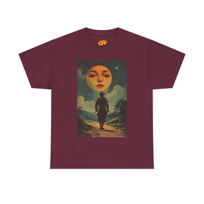 Walking Samurai w/Blood Moon Face T-Shirt