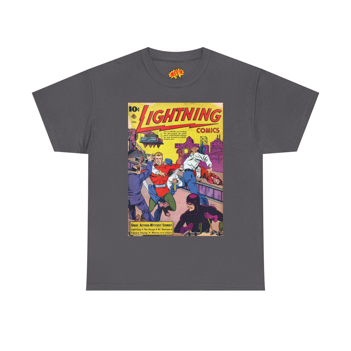 Lightning Comics April Comic Tee Shirt *Multiple Colors*