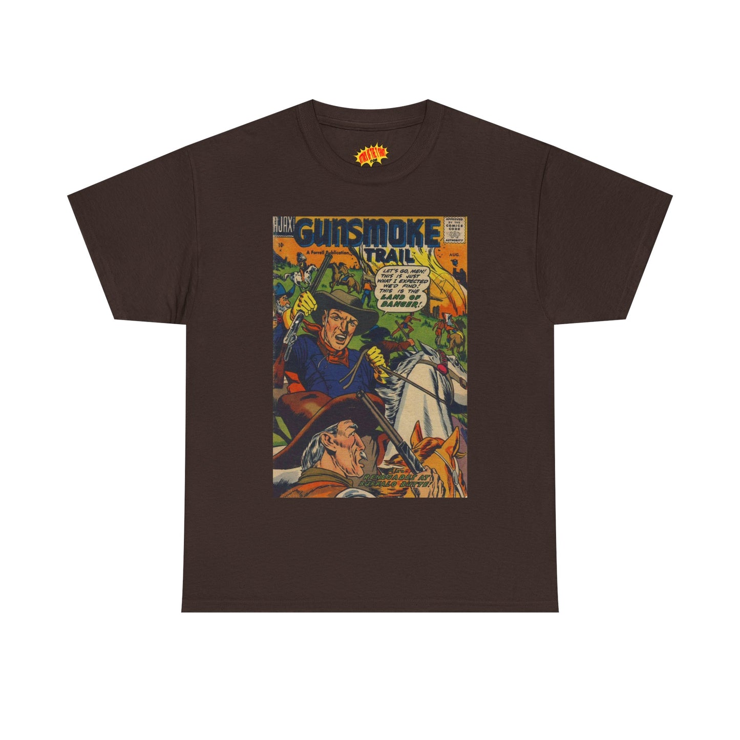 Gunsmoke Trail August Comic Tee Shirt *Multiple Colors*