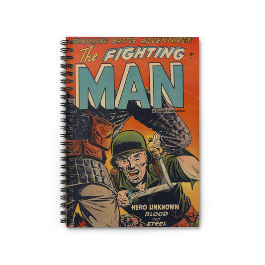 The Fighting Man February Comic Book Cover Notebook