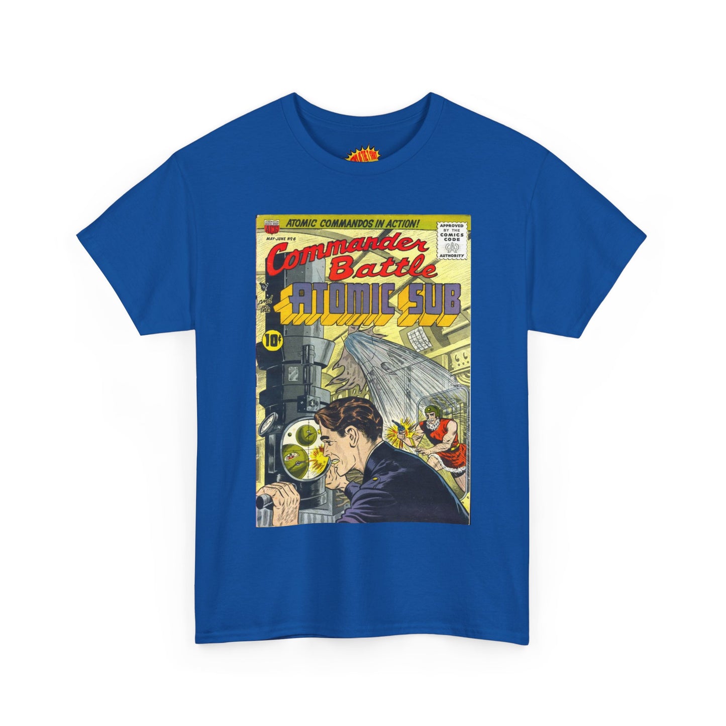 Commander Battle Atomic Sub No. 6 Comic Tee Shirt *Multiple Colors*