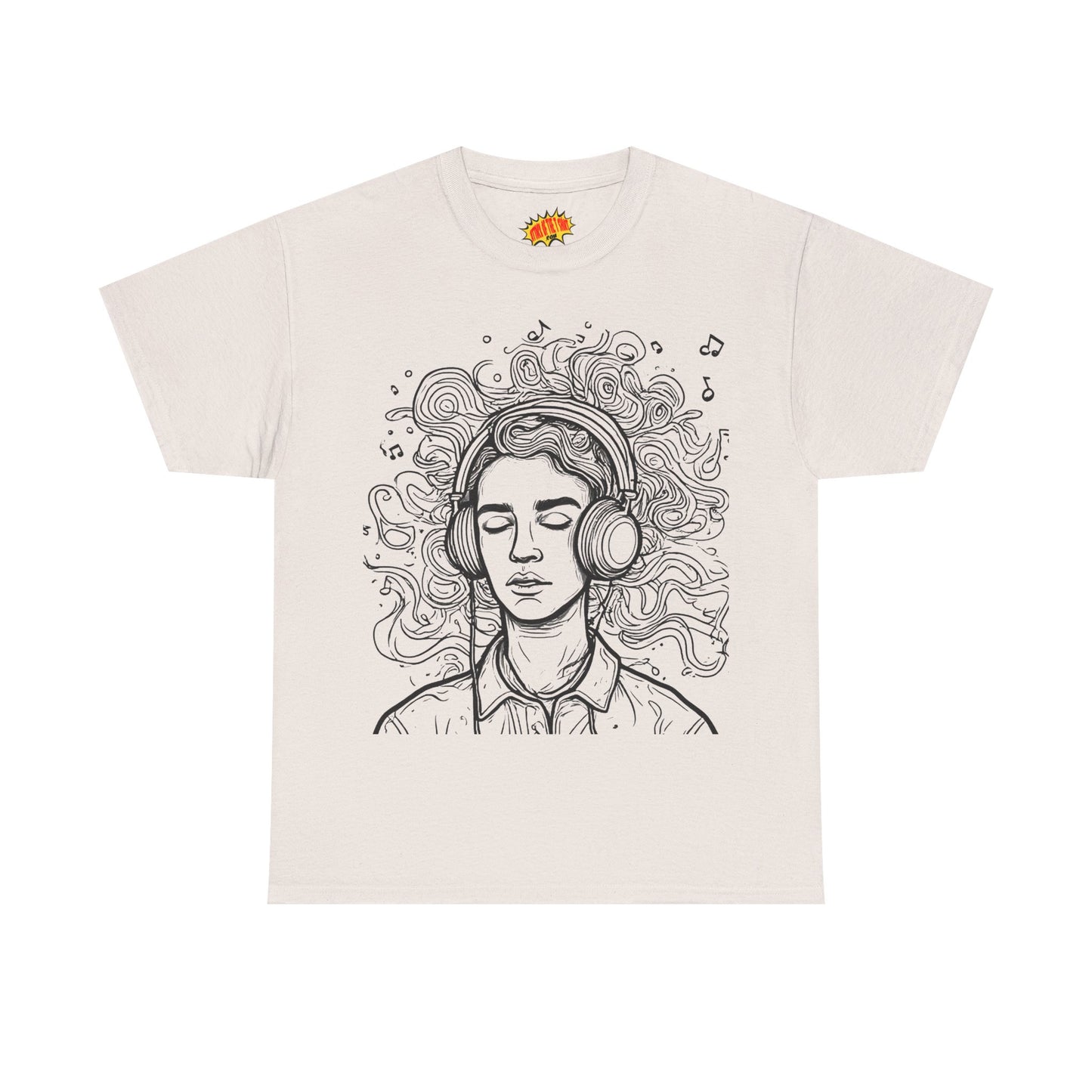 Line Drawing Portrait Graphic Music Art Tee Shirt *Multiple Colors*