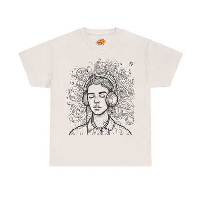 Line Drawing Portrait Graphic Music Art Tee Shirt