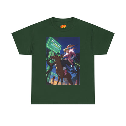 Anime Girl Deer Rider T-Shirt
