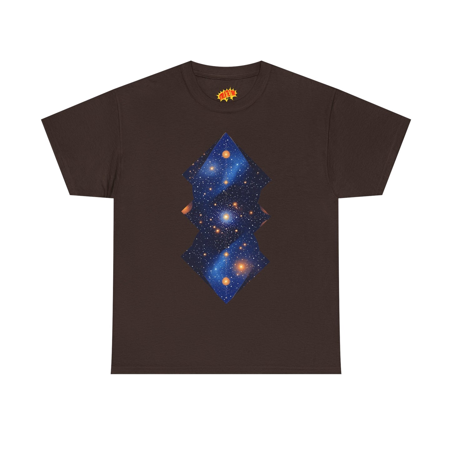 Geometric Shaped Galaxy Graphic Space Art Tee Shirt *Multiple Colors*