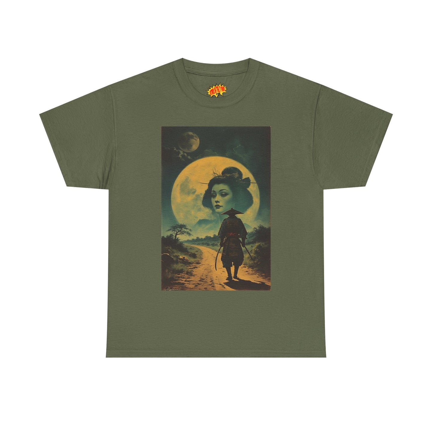 Samurai w/Double Moon Woman T-Shirt *Multiple Colors*