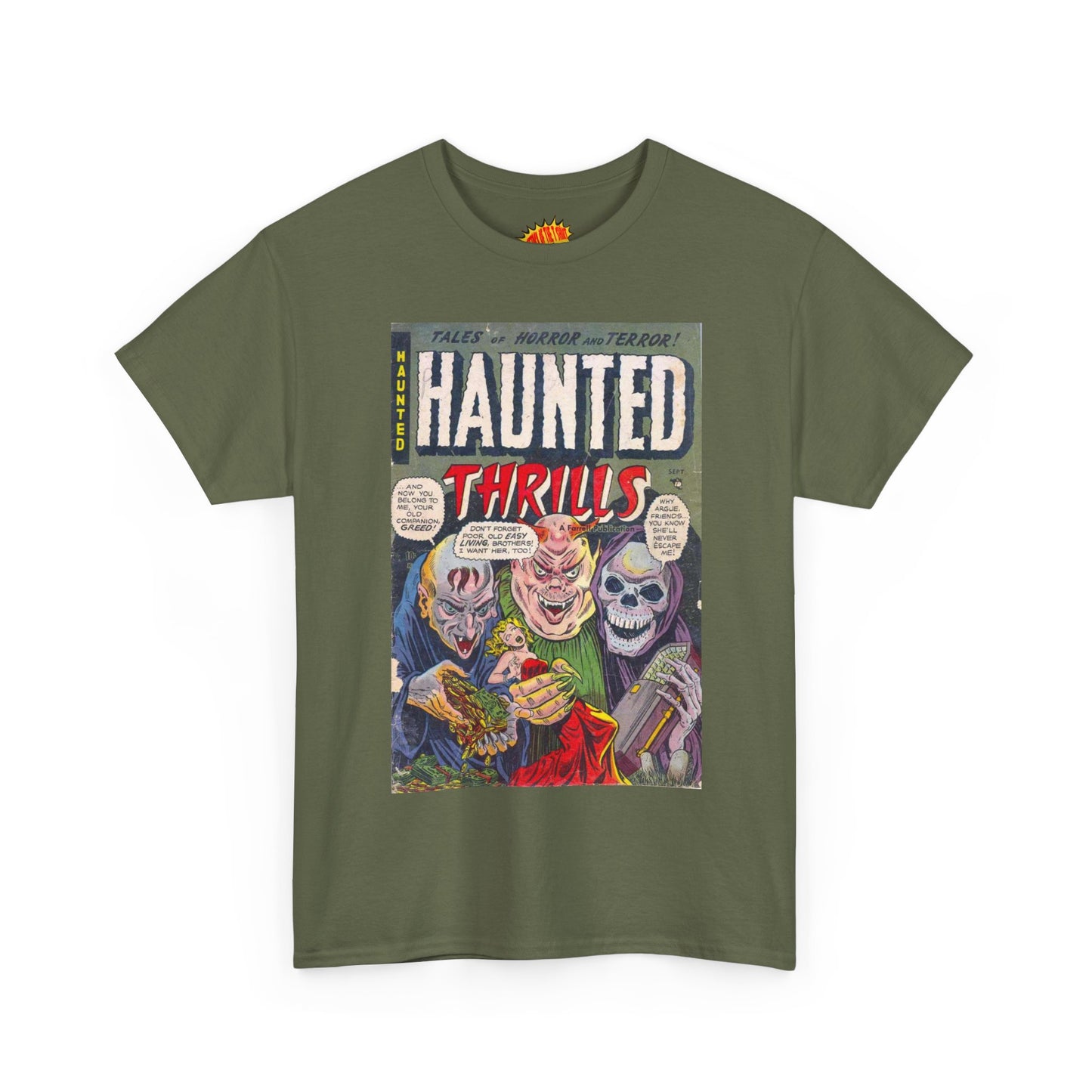 Haunted Thrills September Comic Tee Shirt *Multiple Colors*