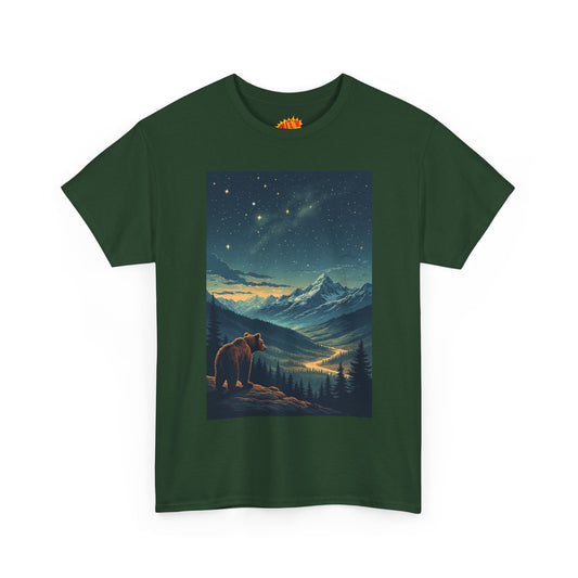 Mountain Bear Aurora Scene T-Shirt *Multiple Colors*