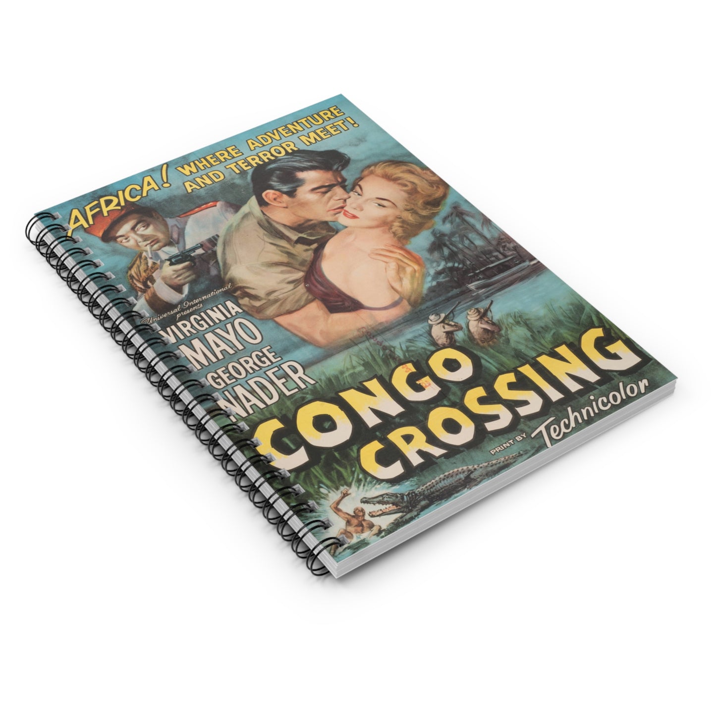 Congo Crossing - Vintage Movie Poster Notebook