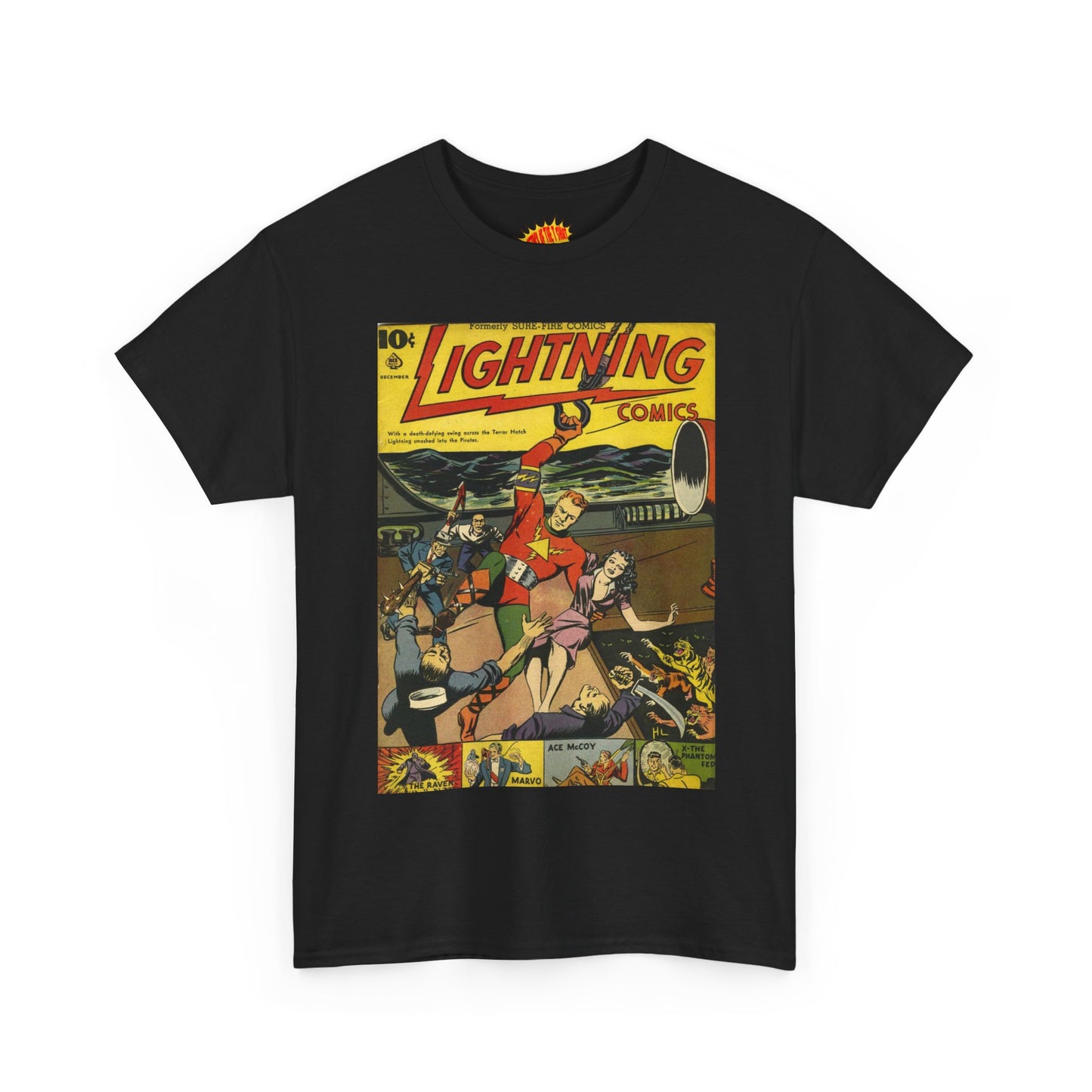 Lightning Comics December Comic Tee Shirt *Multiple Colors*