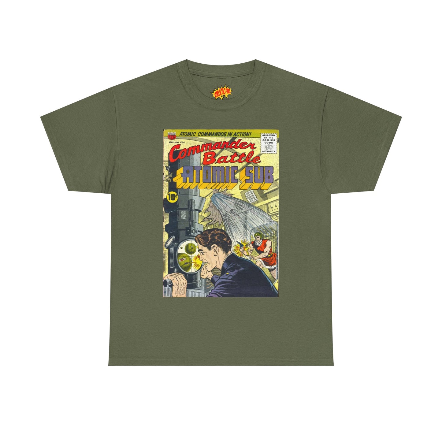 Commander Battle Atomic Sub No. 6 Comic Tee Shirt *Multiple Colors*
