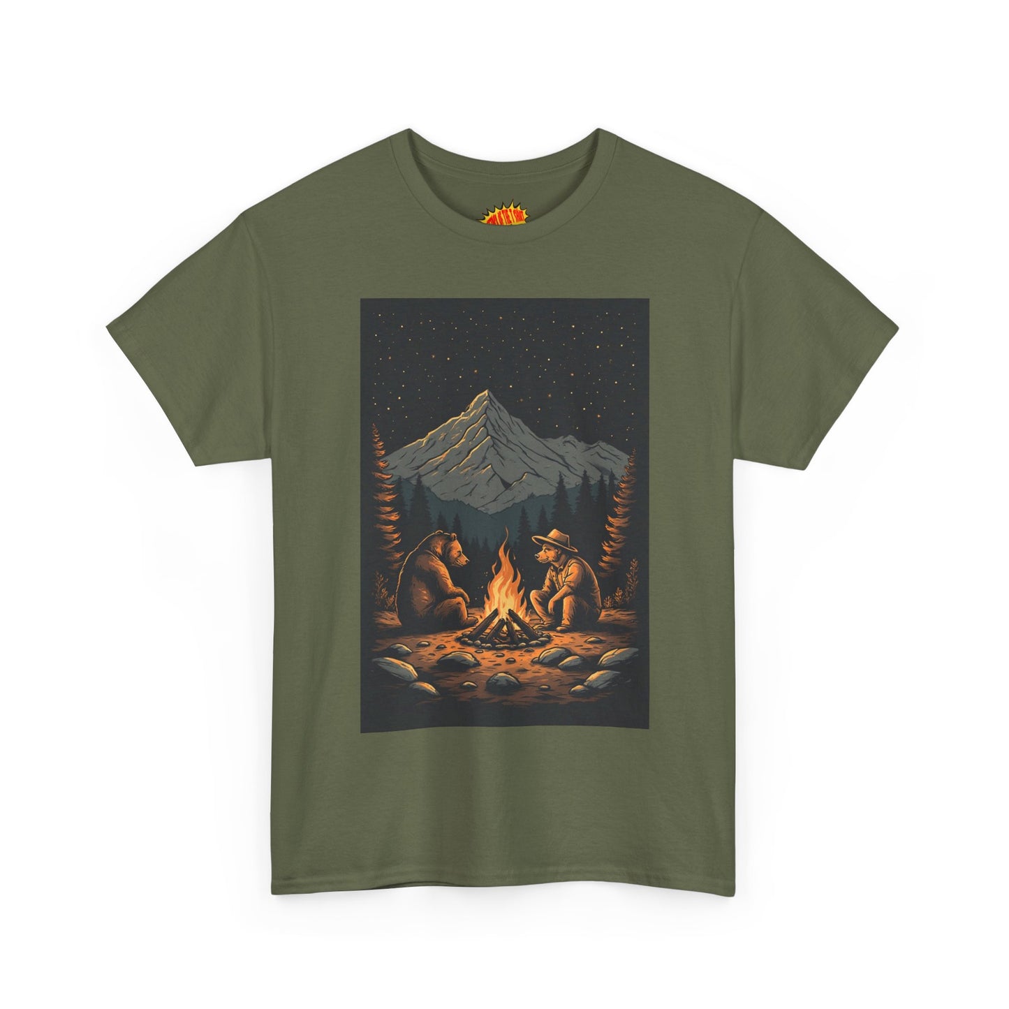 Mountain Bears Campfire Scene T-Shirt *Multiple Colors*