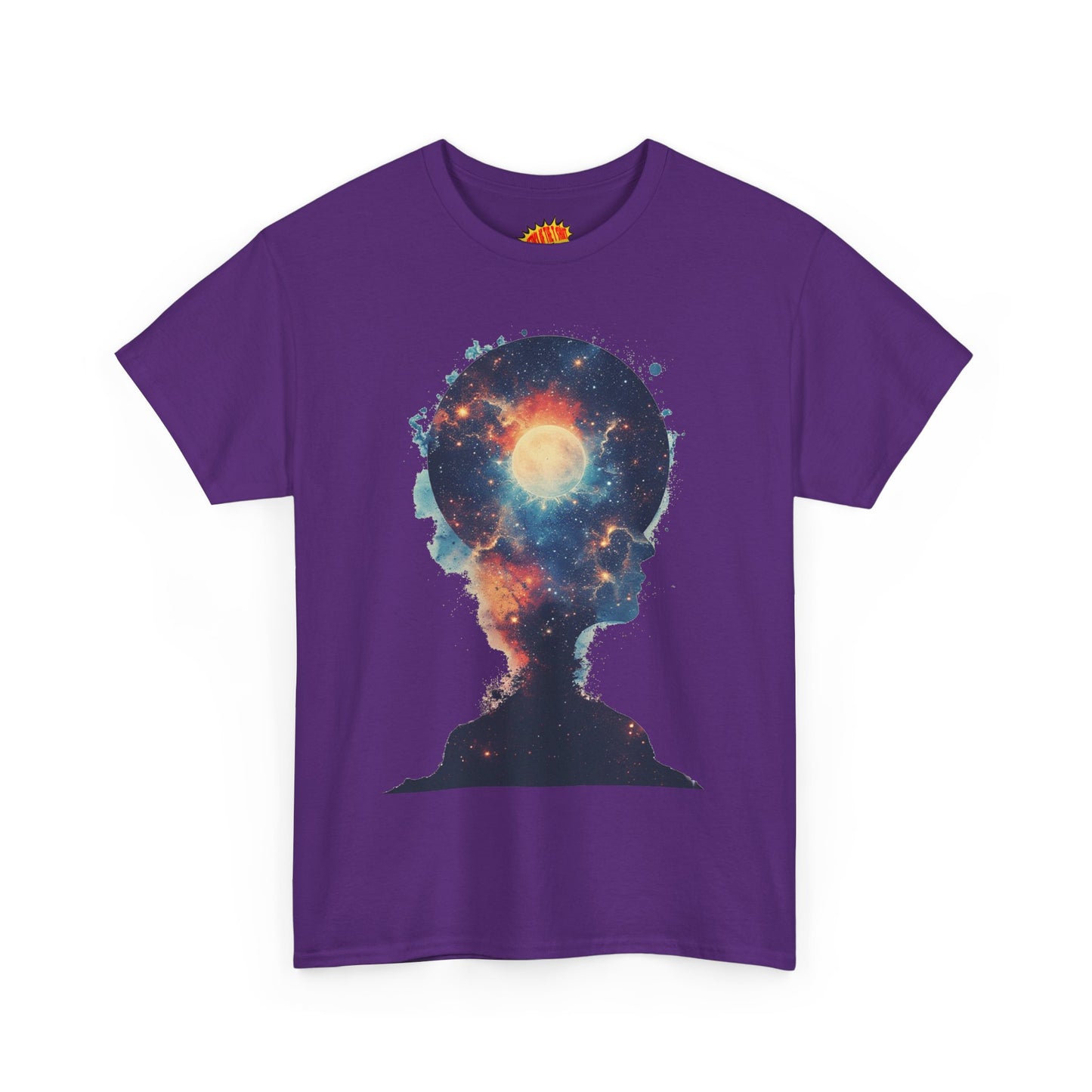 Abstract Galaxy Nebula Art w/Face Graphic Tee Shirt *Multiple Colors*
