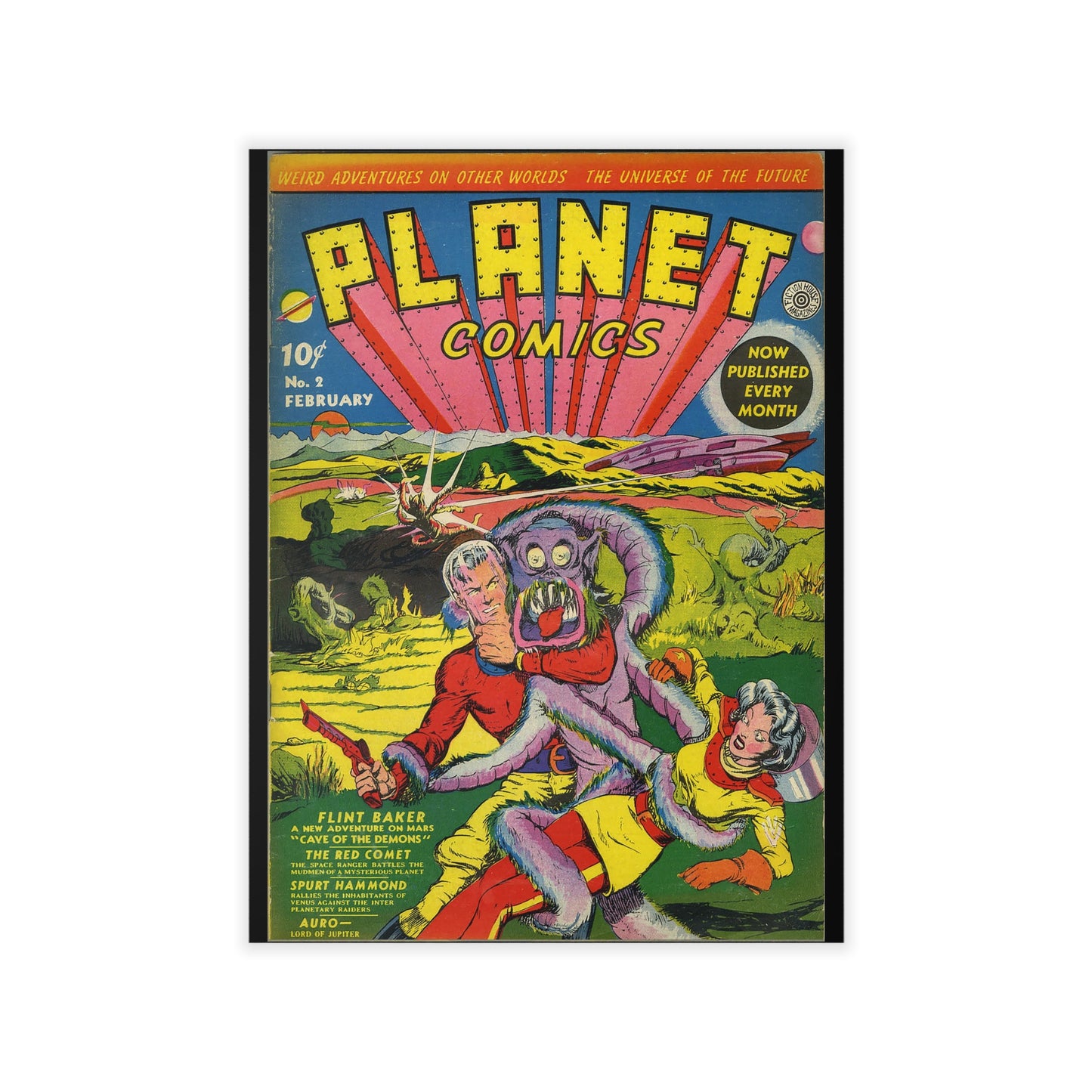 Planet Comics #2 Wall Decals *Multiple Sizes Available*