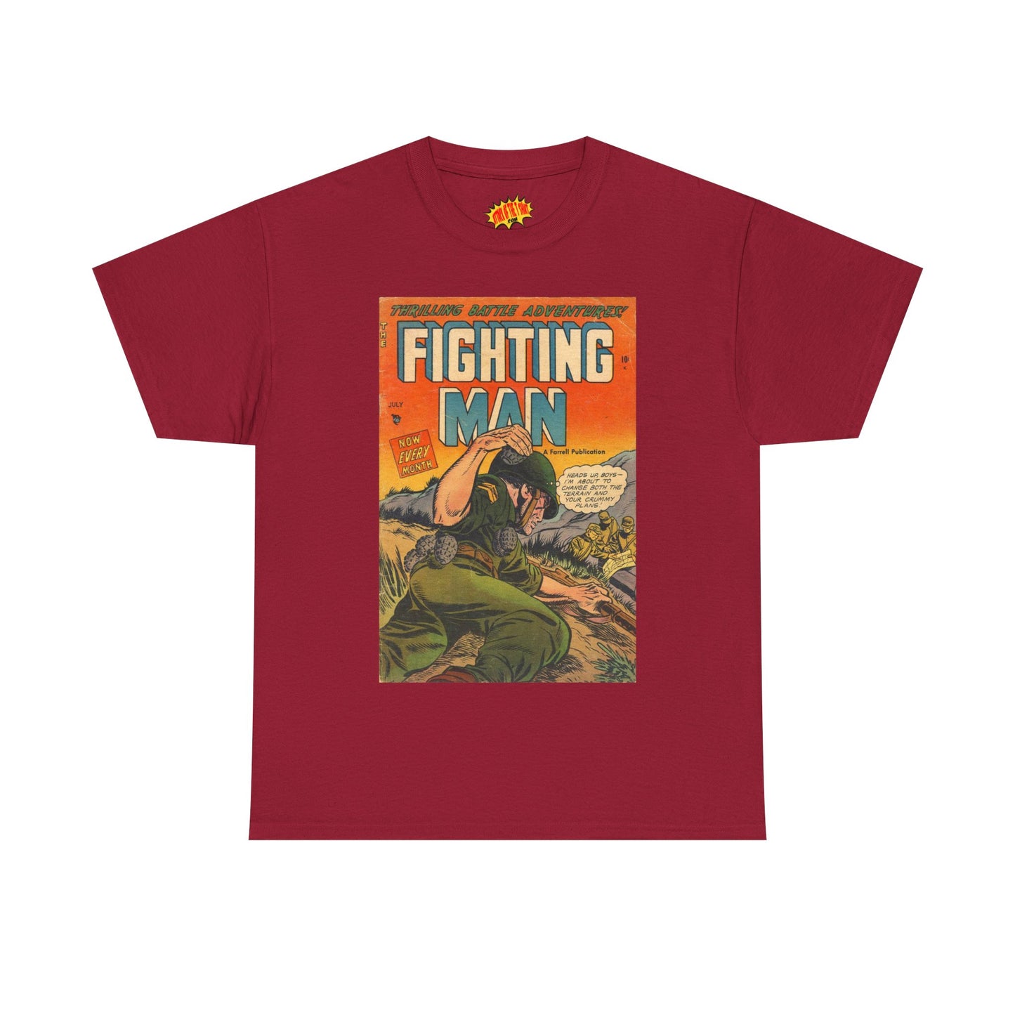 The Fighting Man July Comic Tee Shirt *Multiple Colors*