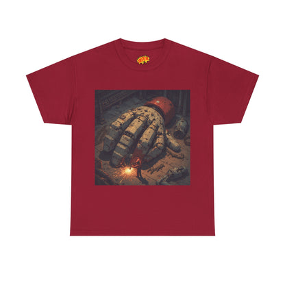 Anime Mech Factory Welder w/Giant Robot Hand T-Shirt